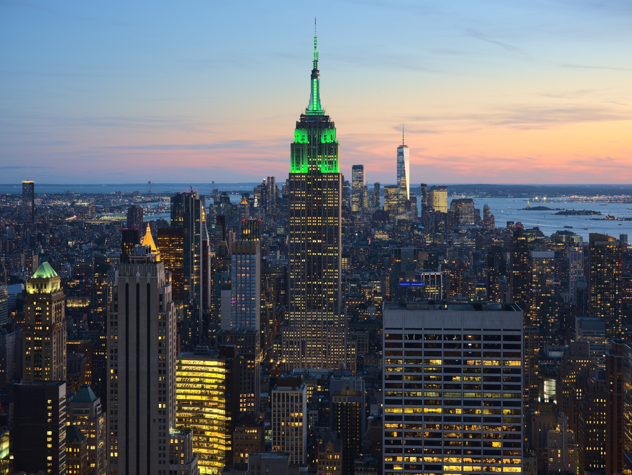 Empire State Building on the skyline
