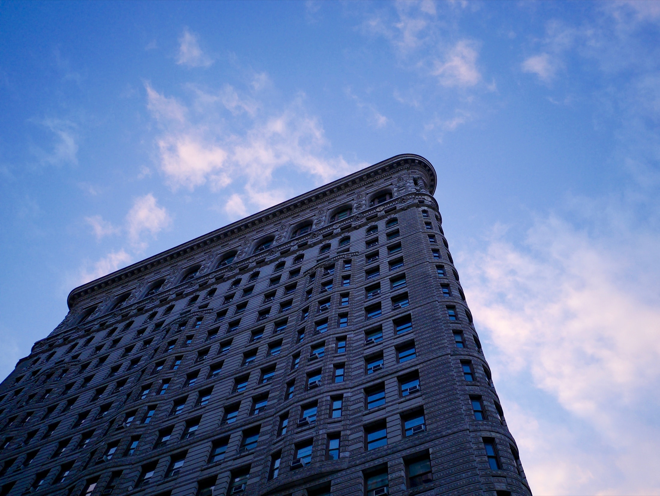 Flatiron Building seen from below